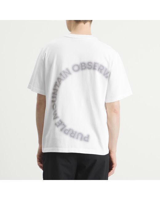 Purple Mountain Observatory White Orbital T-Shirt for men