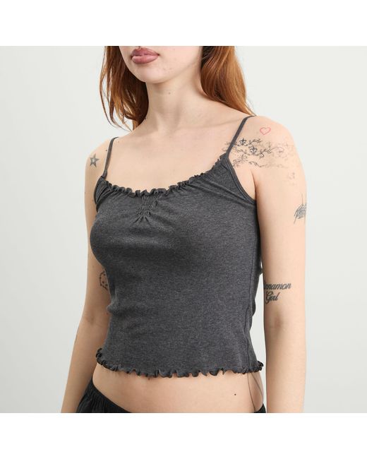 Deiji Studios Gray Flounce Tank