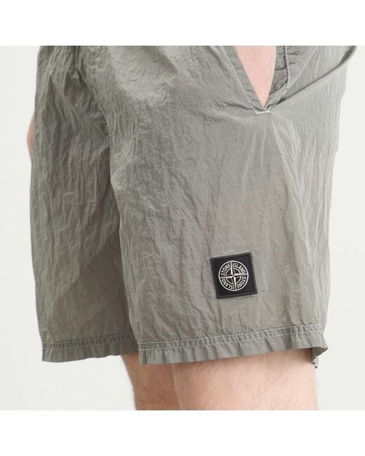 Stone Island Nylon Metal Swim Shorts in Gray for Men | Lyst