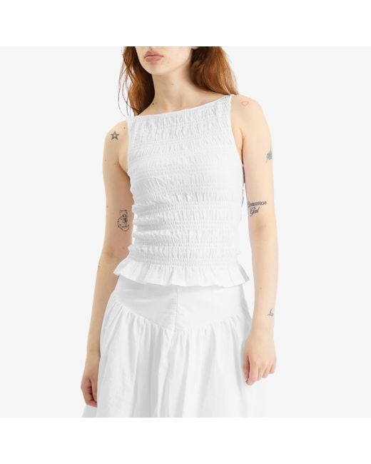 Peachy Den White Deba Top