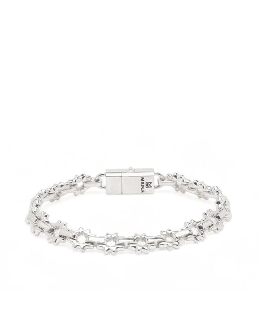 Maple Metallic Flower Bracelet for men