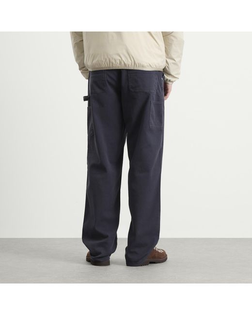 Moncler Blue Gabardine Cotton Trousers for men