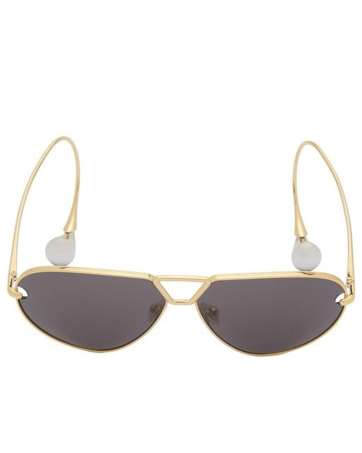 Bottega Veneta Metallic Bottega Veneta Bv1437S Sunglasses