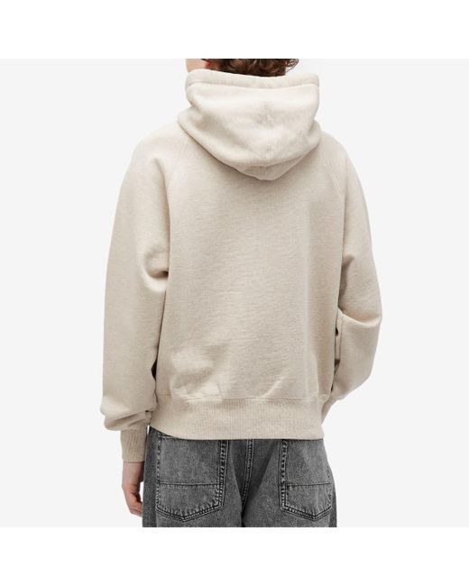 AMI Natural Small A Heart Popover Hoodie for men