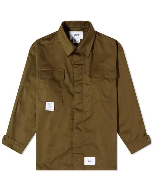 WTAPS 05 Shirt Jacket in Green for Men | Lyst