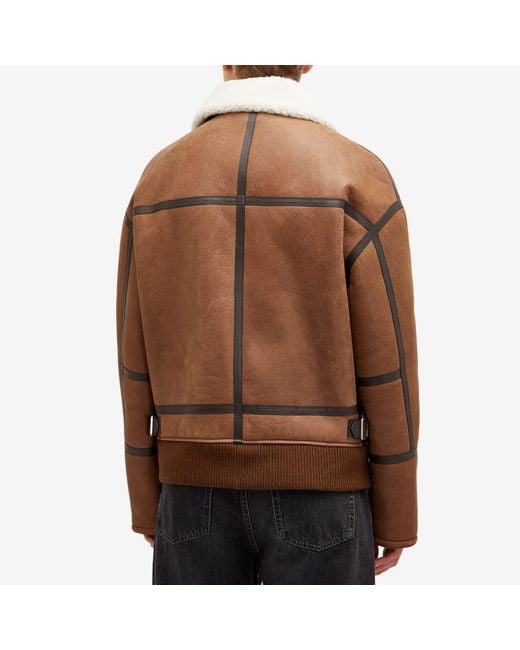 Loewe Shearling Aviator Jacket in Brown for Men | Lyst Loewe Shearling Aviator Jacket in Brown for Men | Lyst