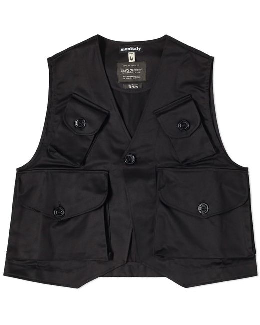 Monitaly Black Military Vest Type-C for men