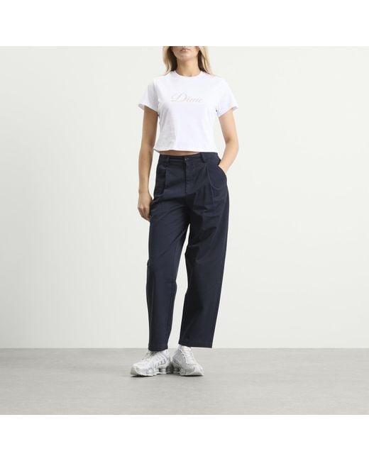 Dime Blue Baggy Chino Pants