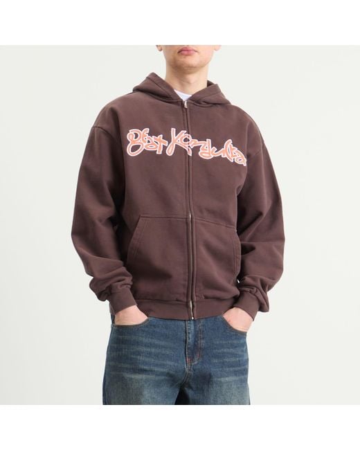 Butter Goods Brown Beat Konducta Zip-Thru Hood for men