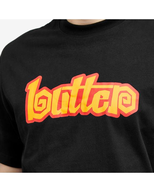 Butter Goods Black Swirl T-Shirt for men