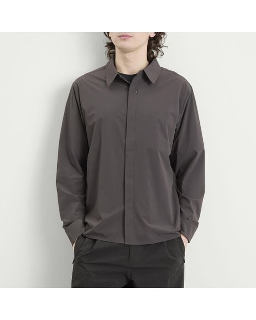 Hiking Patrol Gray Align Button Up Shirt for men