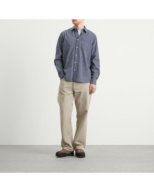 Forét Blue Pluto Checked Shirt for men
