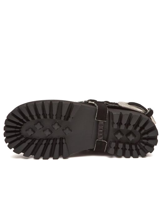 Toga Black Suede Chunky Shoes
