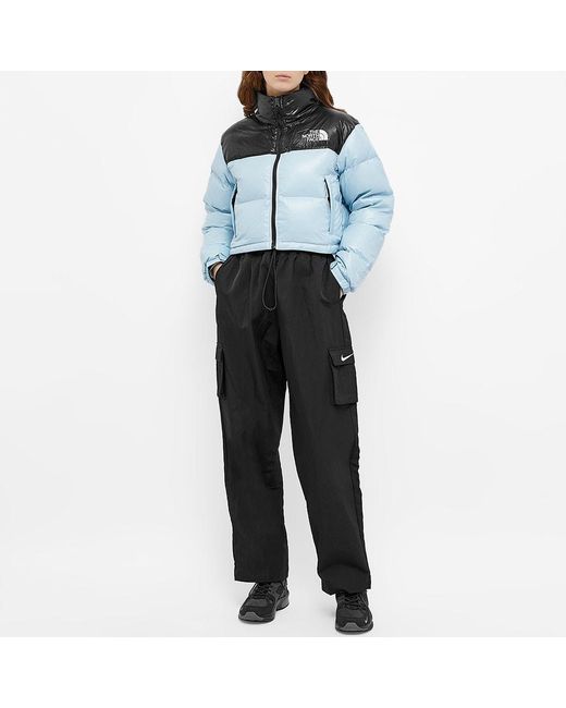 The North Face Nuptse Short Jacket in Blue | Lyst The North Face Nuptse Short Jacket in Blue | Lyst