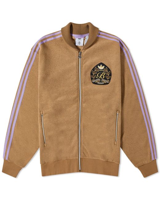 Adidas Brown X Blondey Boucle Track Top for men
