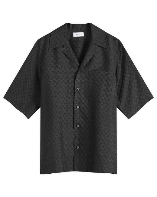 Alexander McQueen Black Jacquard Skull Shirt for men