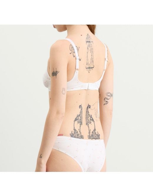 Fruity Booty White Rosette Brief