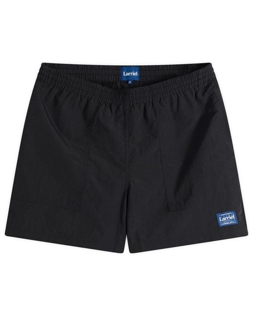 Larriet Black Rec Shorts for men