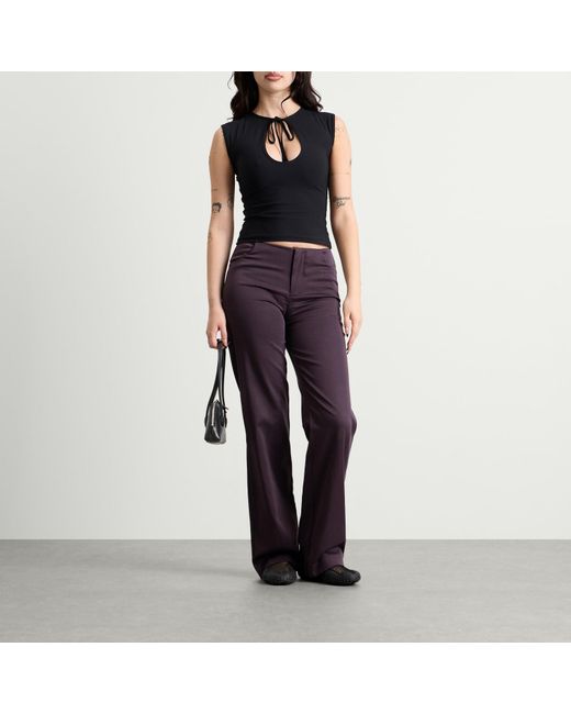Peachy Den Purple Twiggy Travel Trouser
