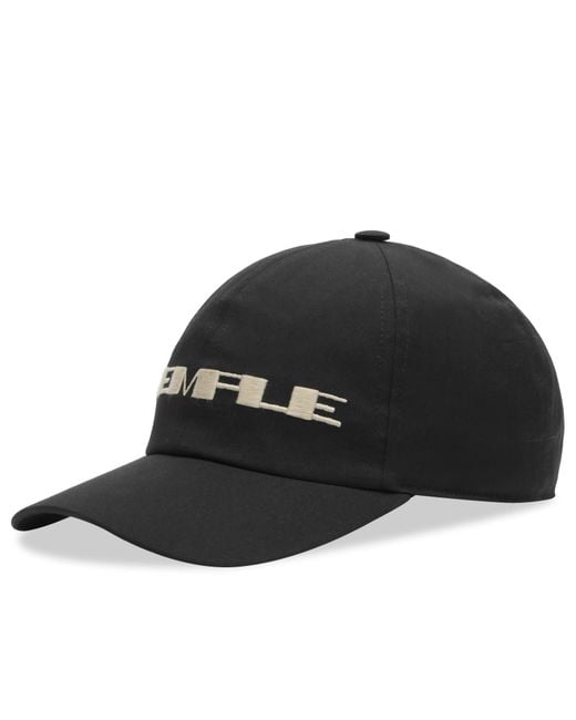 Rick Owens Black Temple Baseball Cap