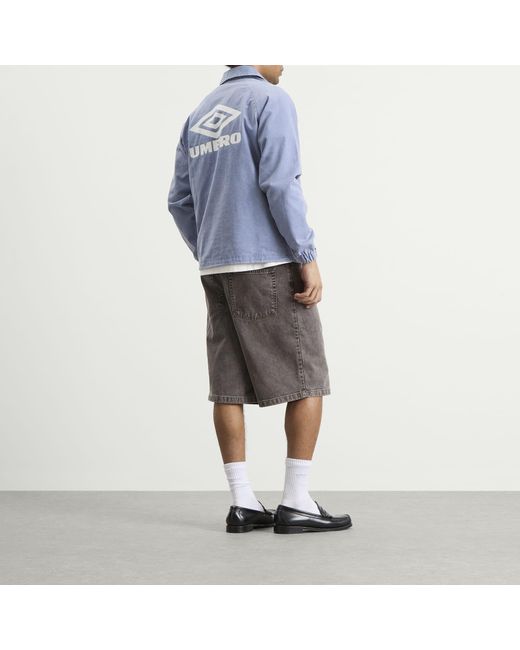Umbro Blue Washed Drill Top for men