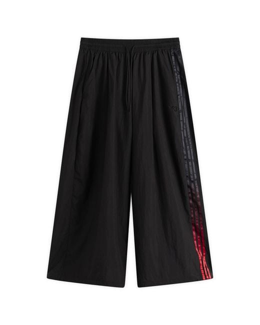 Y-3 Black Gradient Stripes Wide Leg Trousers for men