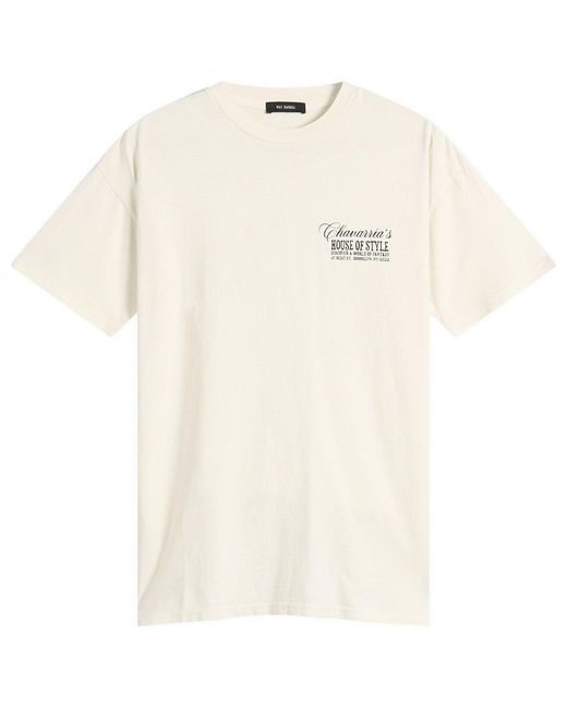Willy Chavarria Natural House Of Style Easy T-Shirt for men