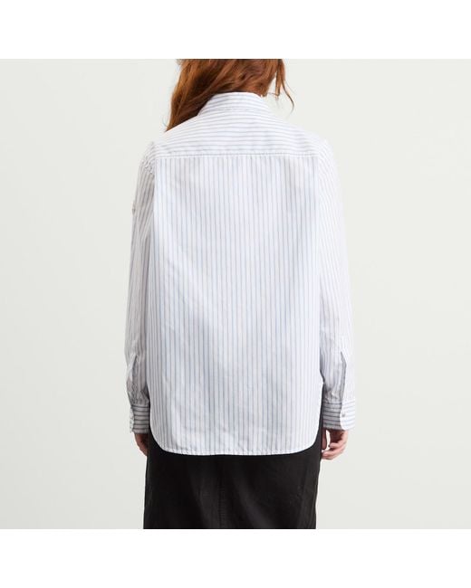 Moncler White Striped Shirt