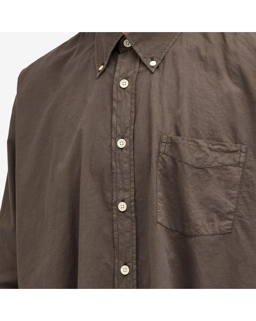 Our Legacy Brown Borrowed Button Down Shirt for men