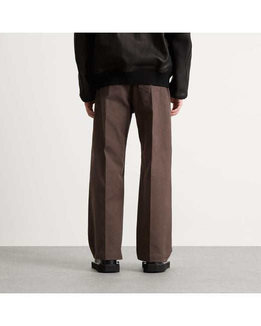 Rick Owens Brown Whipcord Geth Jeans for men