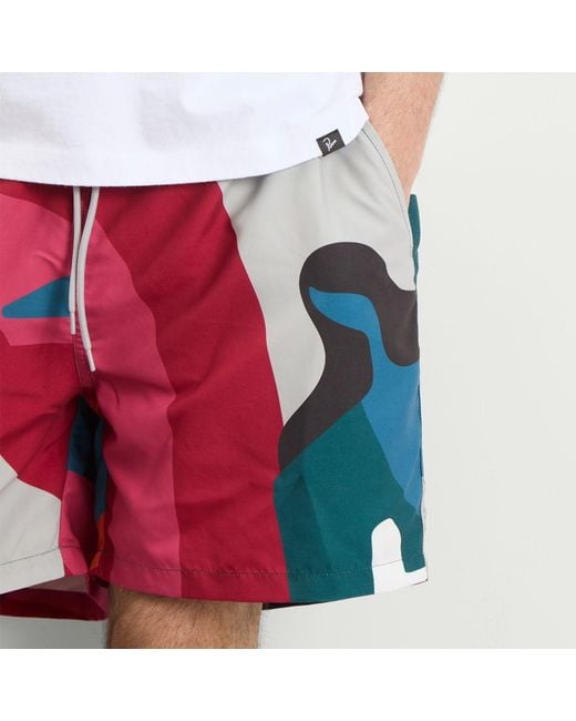 by Parra Red Ball To The Face Swim Shorts for men