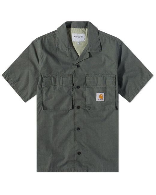 Carhartt WIP Green Short Sleeve Wynton Shirt for men