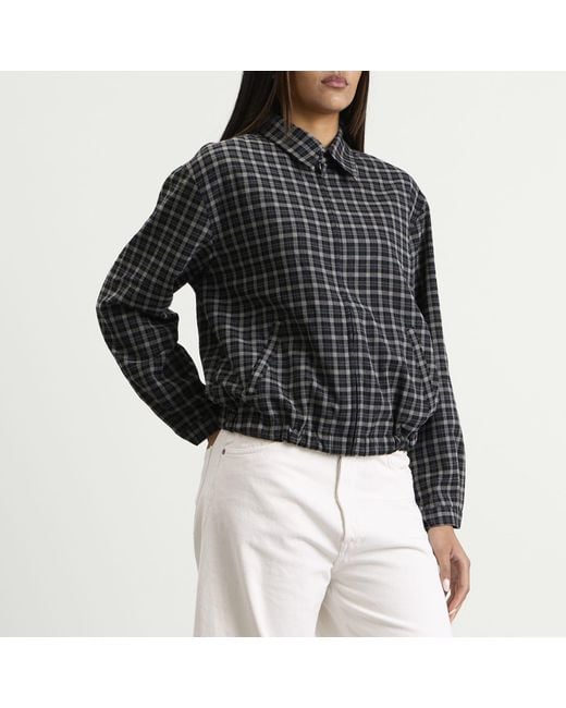 GOOD AMERICAN Black Lightweight Bomber Jacket