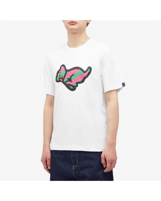 ICECREAM White Running Puppy T-Shirt for men