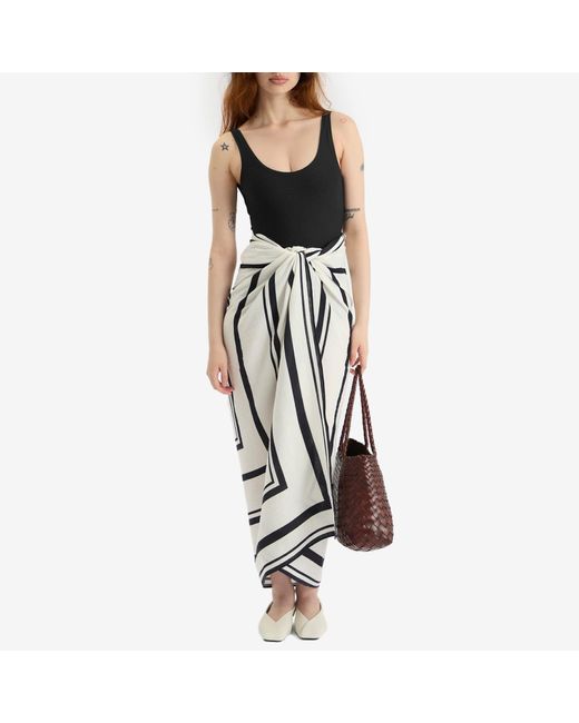 Anine Bing Metallic Eliza Monogram Sarong