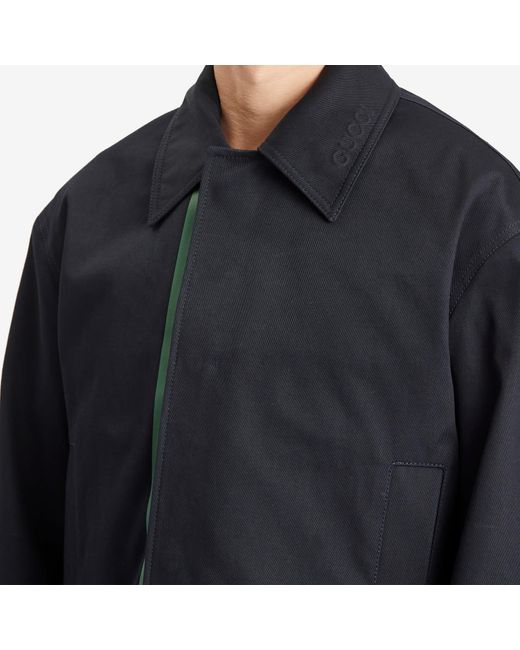 Gucci Blue Cotton Gaberline Blouson for men