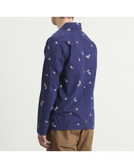 Service Works Blue Paisley Front Of House Jacket for men