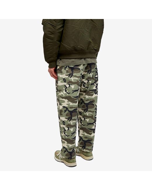 PATTA Green Camo Belted Tactical Chino for men