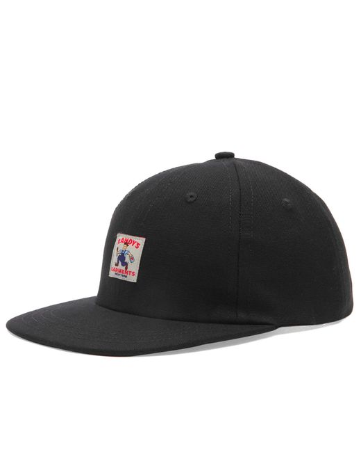 Randy's Garments Black 5 Panel Logo Snapback Cap for men