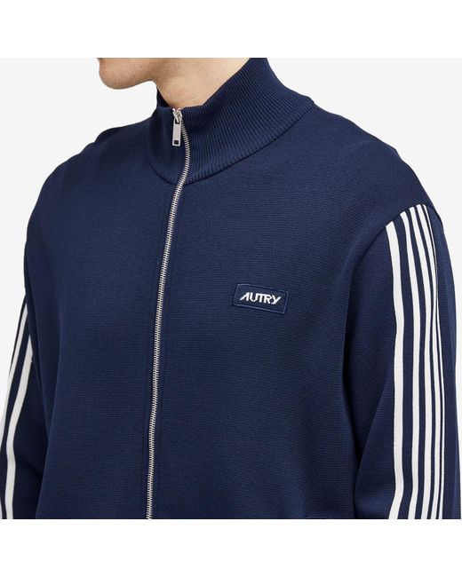 Autry Blue Side Stripe Track Jacket for men