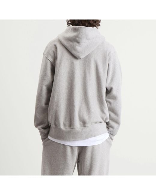 Les Tien Gray Heavyweight Hoodie for men
