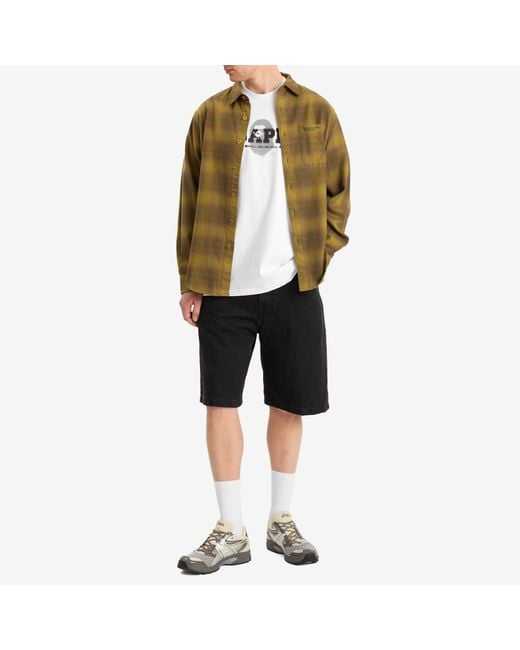 A Bathing Ape White Graffiti Logo Relaxed Fit Tee for men