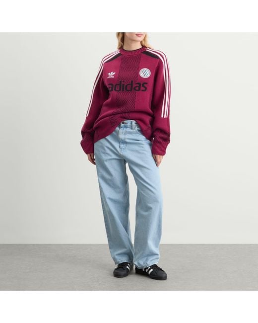 Adidas Red Adicolor Pullover Knit