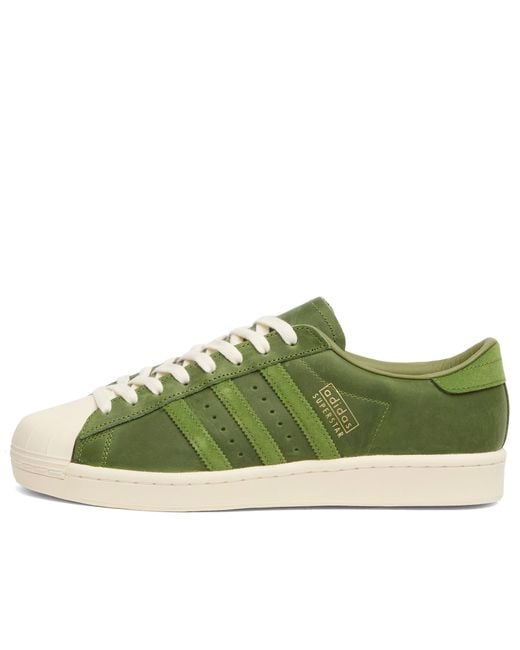 Adidas Green Superstar Vintage Sneaker for men