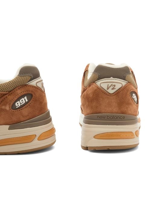 New Balance Brown 991V2 Sneaker