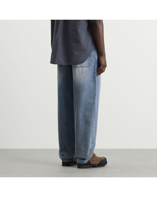 Dime Blue Baggy Denim Pants for men