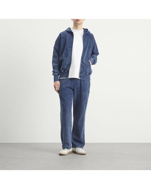 Les Tien Blue Heavyweight Classic Pant for men