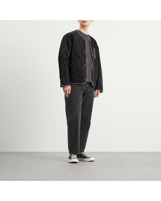 FRIZMWORKS Black Reversible Ma-1 Liner Jacket for men