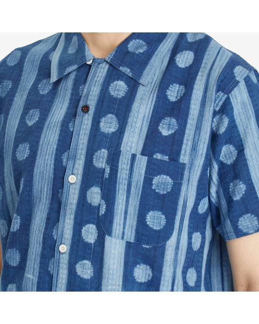 Kardo Blue Chintan Shibori Dye Vacation Shirt for men