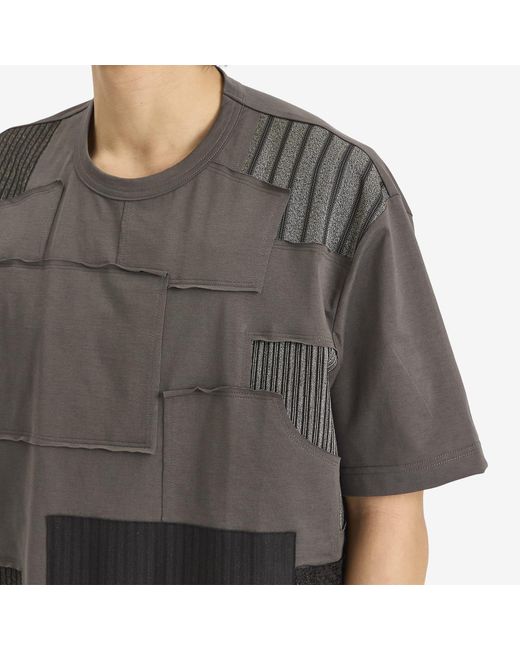 Junya Watanabe Gray Patchwork T-Shirt for men